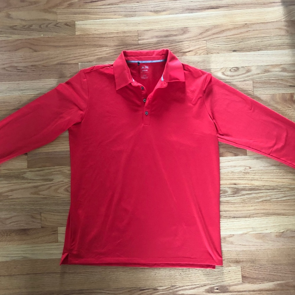 Adidas Long Sleeve Golf Polo AdiPURE - Picture 1 of 3